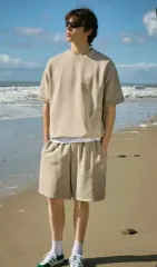 FLUKE PIGMENT ハーフ スウェット セットアップ ユニセックス L