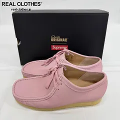 【未使用】Supreme×Clarks/シュプリーム×クラークス【25SS】Reflective Wallabee/リフレクティブ ワラビー/ピンク/UK7.5のサムネイル