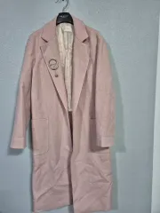 SJ SJ ピンク色 ロング コート 66