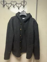 フーブス フード ボタン ニット カーディガン XL