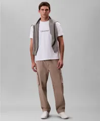 カルバンクライン メンズ ボトムス カジュアルパンツ カーゴパンツ パンツ Calvin Klein Mens Straight Fit Cargo Pants Vintage Khaki カーキ