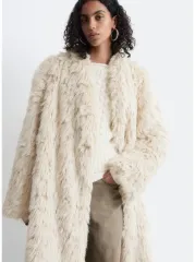 & Other Stories アイボリー ファー コート