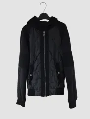 S ザラ レディース y2k キルティング 起毛 パーカー ジャケット