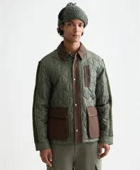 スコッチアンドソーダ メンズ アウター ジャケット・ブルゾン キルティング ジャケット SCOTCH SODA Mens Military Quilted Jacket Thymeのサムネイル