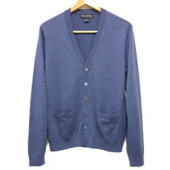 美品☆BROOKS BROTHERS ブルックスブラザーズ メリノウール ニットカーディガン メンズ Vネック ウール100％