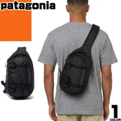 パタゴニア patagonia アトム スリング 8L メンズ レディース 2026年春夏新作 ボディバッグ ワンショルダーバッグ 斜めがけ かっこいい 大きめ 軽量 撥水 ナイロン 黒 ブラック ATOM SLING BAG 8L 48262