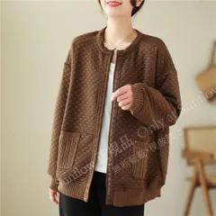 再入荷 春秋ジャケット 前開き レディース トップス アウター 大きいサイズLXXL ポケット付き オールシーズン使いやすい 着回し力抜群 大人気