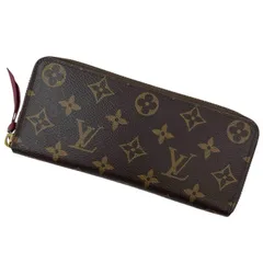 【中古】LOUIS VUITTON | ルイ・ヴィトン ポルトフォイユ クレマンス モノグラム ラウンドファスナー長財布 M60742 ブラウン フューシャ【尾張小牧店】