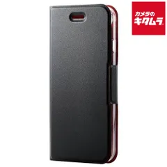 【新品】エレコム PM-A22SPLFUBK レザーケース 手帳型 UltraSlim クリアケース ブラック〔iPhone SE(第3世代)/8/7用〕