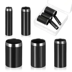 【新着商品】5個セット 穴あけ工具 ステンレス鋼製 ベルト 時計バンド 丸穴カッター ストラップ用 5サイズ (5mm レザーパンチツールセット 7mm 10mm 13mm 穴あけポンチ 15mm) 合金鋼 レザー用工具