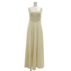 ココディール COCO DEAL ワンピース ロング ノースリーブ リブニット フレア 切り替え 2 白 ホワイト /YJ