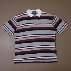 Polo ポロ ラルフローレン Classic ストライプ レッドポニー 半袖
