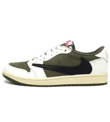 ナイキ NIKE × トラヴィス スコット Travis Scott 【 AIR JORDAN 1 RETRO LOW OG SP DM7866 200 】 リバース オリーブ スニーカー　h7352