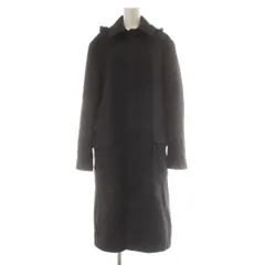 イネド INED コート F 紺 ネイビー ロング レギュラーカラー フラップポケット /AU