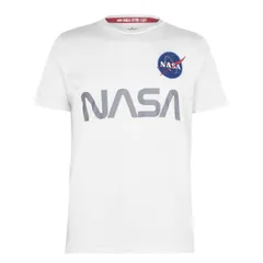 アルファインダストリーズ メンズ トップス Tシャツ Alpha Industries NASA Reflective Tee White 09 ホワイト