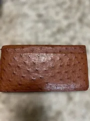 希少☆BOTTEGA VENETA オーストリッチレザー 長財布 ブラウン