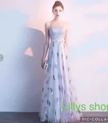 送料無料 未使用 発表会 舞台衣装 結婚式 エレガント 気品 ドレス 7号 S (OPN2634)