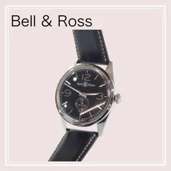【Bell & Ross】BR123 ヴィンテージOB オフィサー 腕時計 メンズ BRG123-BL-ST/SCR ステンレス レザー ブラック文字盤のサムネイル