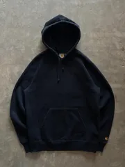 Carhartt カーハート 無地 プルオーバーパーカー ワンポイント ネイビー M