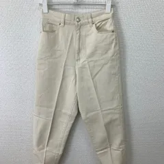 Chaco closet デニムパンツ S ホワイト ストレート コットン 白パン カジュアル　20260318-0005