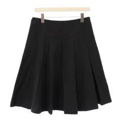 セオリーリュクス theory luxe フレアスカート ひざ丈 ワンカラー 無地 40 黒 ブラック /BB