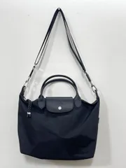 美品 LONGCHAMP ロンシャン ル プリアージュ エナジー 2Way ショルダーバッグ トップハンドル ハンド バッグ 黒 ■■レディース