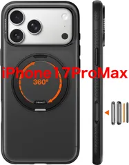 【TORRAS】iPhone 17 Pro Max 用ケース 【カチカチ・多機能360度回転スタンド】リング Ostand O3 Fitness MagSafe対応 米軍MIL規格耐衝撃 スタンド 指紋防止 黄変防止 カメラコントロールボタン付き