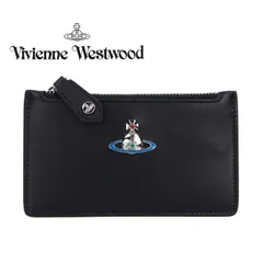 Vivienne Westwood ヴィヴィアンウエストウッド コインケース カードケース メンズ レディース フラグメントケース ナッパレザー 本革 ブラック 51110039U