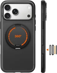TORRAS iPhone 17 Pro Max 用ケース 【カチカチ・多機能360度回転スタンド】リング Ostand O3 Fitness MagSafe対応 米軍MIL規格耐衝撃 スタンド 指紋防止 黄変防止 カメラコントロールボタン付き ブラック