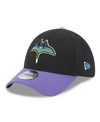 ニューエラ メンズ アクセサリー 帽子 New Era Mens Black Tampa Bay Rays 2024 City Connect 39THIRTY Flex Fit Hat Black ブラック
