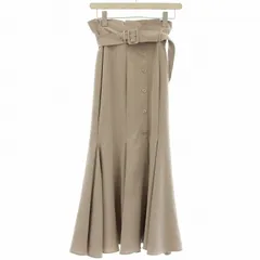 スナイデル SNIDEL 22SS フロントボタンマーメイドスカート 00 ベージュ SWFS221158 /OR