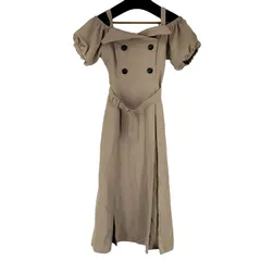 アンミール An MILLE オフショルトレンチOPワンピース レディース FREE 