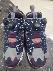 リーボック フューリー インスタポンプ スニーカー ネイビー/パープル