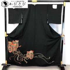 付け下げ訪問着 共八掛 仮絵羽 未仕立て 刺繍 正絹 X516 - メルカリ