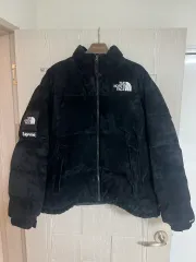 23fw シュプリーム x ザノースフェイス スウェード ブラック XL 出品