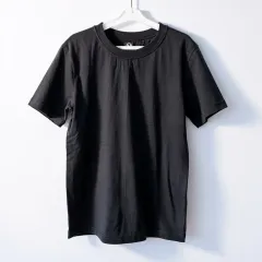 無地 半袖Tシャツ ブラック ユニセックス 3枚