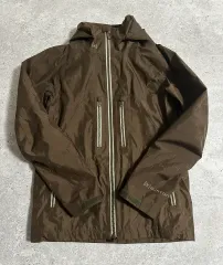 ボタン aK ブラウン ウィンドブレーカー ジャケット