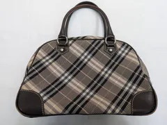 N【ヴィンテージ】BURBERRY BLUE LABEL  ハンドバッグ チェック ミニボストン