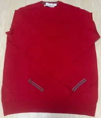 Calvin Klein CK レッド Vネック ニット