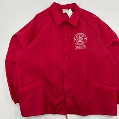 【USA製】1997年 第43回 AUBURN コーチジャケット XL 赤 90s 大統領就任式 希少【6090ST】