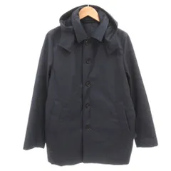 グリーンレーベルリラクシング ユナイテッドアローズ green label relaxing 美品 ジャケット M フード 2WAY ショート丈 紺 ネイビー /AE 