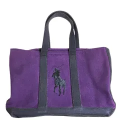 RALPH LAUREN ビックポニー コットン トートバッグ