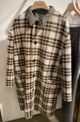 Isabel Marant チェック ロング コート (48)