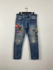 ポロラルフローレン パッチワーク デニム ズボン 30x30 <646>