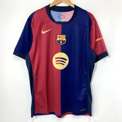 NIKE ナイキ FCバルセロナ 2024-2025シーズン ホーム レプリカ ユニフォーム FN8797-455 美品 ゲームシャツ スポーツ観戦 ストリート メンズ Lサイズ レッド ネイビー トップス A16152◆