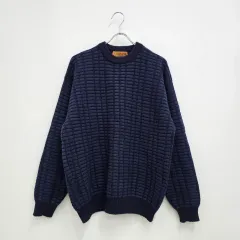 CORSiNi ネイビー ケーブル編み ニット セーター 日本 ヴィンテージ