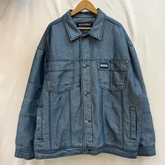 pellepelle デニム生地 裏地キルティング ジップアップジャケット XL pellepelle デニム生地 裏地キルティング ジップアップジャケット XL