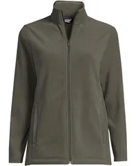 ランズエンド レディース アウター ジャケット・ブルゾン フリース Lands End Womens Anyweather Fleece Full Zip Jacket Forest moss green グリーン