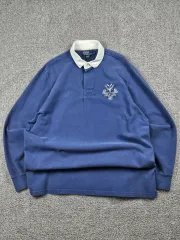 ポロ ラルフ ローレン エル ロゴ ベーシック ラグビー Tシャツ ( XL ) / 10359