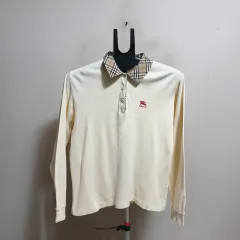 バーバリー カラーネック 長袖Tシャツ/95